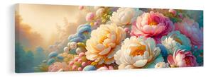 Tablou flori delicate în nuanțe pastelate