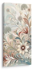 Tablou flori delicate în tonuri pastel