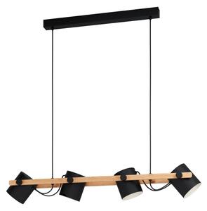 Eglo 43424 - Lustră pe cablu HORNWOOD 4xE27/28W/230V