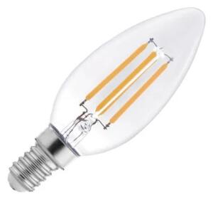 Bec LED cu filament C37, soclu E14, 6W, 230V, 3000K