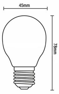 Bec LED cu filament G45 E14/6W/230V 4000K