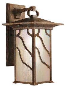 Quintiesse QN-MORRIS-L - Lampă de perete pentru exterior MORRIS L 1xE27/60W/230V IP44, finisaj bronz