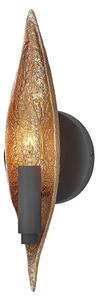 Quintiesse QN-WILLOW1-CBK - Aplică de perete WILLOW, 1xE14/40W/230V, auriu/negru