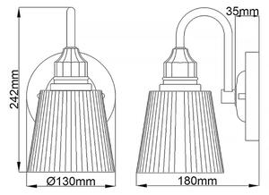 Quintiesse QN-ADDISON1-BATH - Lampă LED de perete pentru baie ADDISON 1xG9/3W/230V IP44