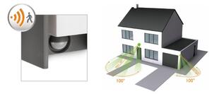Aplică de exterior BRIDGE cu senzor 1xE27/15W/230V IP44 Philips