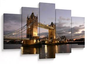 Tablou - Tower Bridge la noapte (150x105 cm)