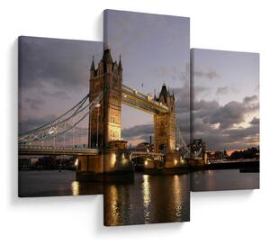 Tablou - Tower Bridge la noapte (90x60 cm)