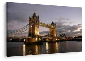 Tablou - Tower Bridge la noapte (90x60 cm)