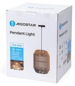 Lustră pe cablu Aigostar 1xE27/60W/230V bej