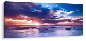 Tablou - Apus de soare la mare (120x50 cm)