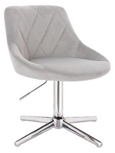 HR1054CROSS Scaun Gri Catifea