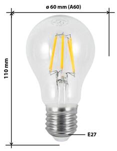 Bec LED FILAMENT VINTAGE A60 E27/7W/230V 2700K