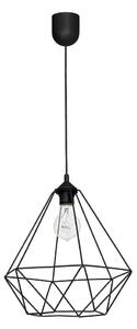 Lampă suspendată BASKET 1xE27/60W/230V negru