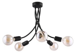 Jupiter 1640 - Lustră pe tijă LUCE 5xE27/60W/230V negru