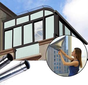 Autocolant geamuri 50 x 300 cm, protectie UV, kit montaj inclus