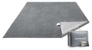 Covor antiderapant mare 200x290 cm , stil modern , gri