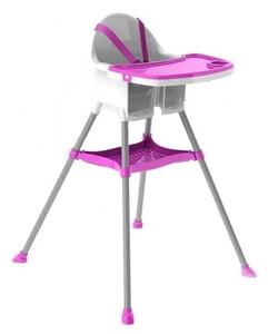 Doloni Scaun de masă pentru copii violet, 67 x 69x 97 cm