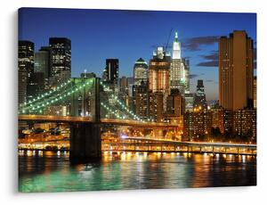Tablou - Pod cu New York (70x50 cm)