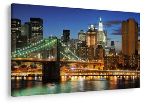 Tablou - Pod cu New York (90x60 cm)