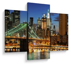 Tablou - Pod cu New York (90x60 cm)