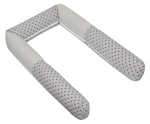 Bellatex Crib Mantinet cilindru Stars gri, 240 cm