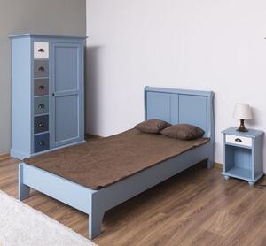 Set mobilier pentru dormitor - Culoare Corp_P053 - Culoare Sertare_Multicolor - MULTICOLOR cu finisaj Dublu color