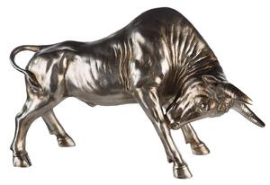 Figurina Bull rasina, auriu sampanie, 45x27x17 cm