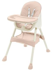 Baby Mix Scaun de masă Nora roz , 51 x 43 x 27 cm