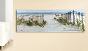 Tablou Beach Idyll, panza, multicolor, 150x50 cm