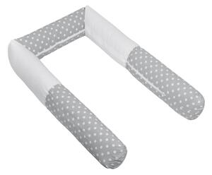 Bellatex Crib Mantinet cilindru Polka dots gri,240 cm