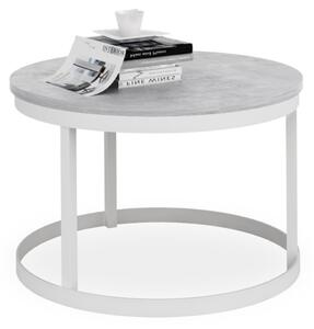 Masă de cafea RINA, 55x36x55, alb/beton