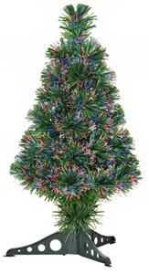 Brad de Craciun Artificial cu 55 de ramuri, decoratiune de craciun cu 4 culori, brad Verde Φ35×60cm HOMCOM | Aosom RO
