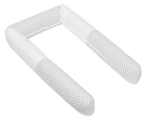Bellatex Crib Mantinet cilindru Rectangles gri,240 cm