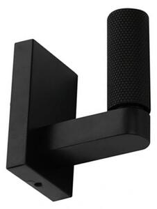 Agatatoare cuier VIENA 70x48 mm, negru mat