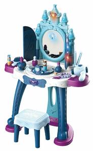 Baby Mix Masă de toaletă pentru copii cu scaun IceWorld albastru, 47 x 13 x 57 cm
