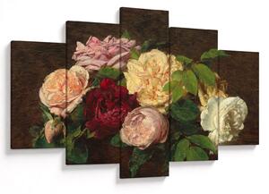 Tablou - Henri Fantin-Latour, Roses de Nice on a Table, reproducere (150x105 cm)