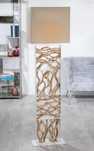 Lampadar Roots, Metal, Alb Bej, 45x163x30 cm