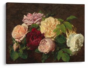 Tablou - Henri Fantin-Latour, Roses de Nice on a Table, reproducere (70x50 cm)