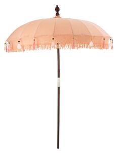 Umbrela de soare Shells, Lemn, Portocaliu, 188x188x250 cm
