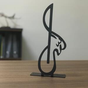 Obiect decorativ Allah (C.C.) 03 Pod, negru, metal 100%, 10x30 cm