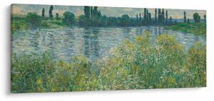 Tablou - Claude Monet, Banks of the Seine, reproducere (120x50 cm)