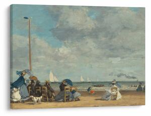 Tablou - Eugène Boudin, Beach at Trouville, reproducere (70x50 cm)