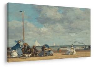 Tablou - Eugène Boudin, Beach at Trouville, reproducere (90x60 cm)