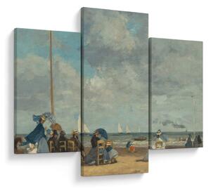 Tablou - Eugène Boudin, Beach at Trouville, reproducere (90x60 cm)