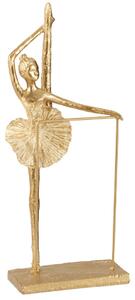 Decoratiune Balerina, Compozit, Auriu, 17x9x38 cm