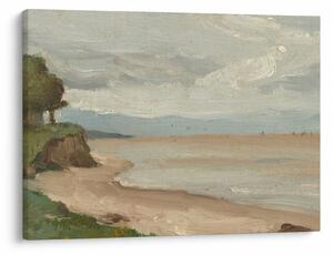Tablou - Jean-Baptiste-Camille Corot, Beach Near Etretat, reproducere (70x50 cm)