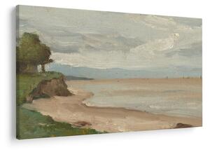 Tablou - Jean-Baptiste-Camille Corot, Beach Near Etretat, reproducere (90x60 cm)