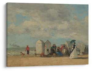 Tablou - Eugène Boudin, Beach Scene, reproducere (70x50 cm)