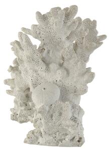 Decoratiune coral, Compozit, Alb, 15x18x22 cm