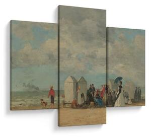 Tablou - Eugène Boudin, Beach Scene, reproducere (90x60 cm)